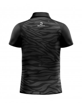 Polo Sublimé noir dos